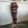 Popular Irregular Striped Ladies' Knitted Brushed Leggings
